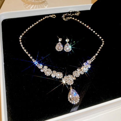Radiance Teardrop Necklace Set - Fashionnsio