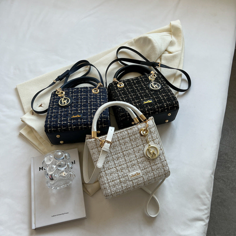 Chic Tweed Handbags - Fashionnsio