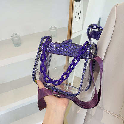 Transparent Rhinestone Handbags