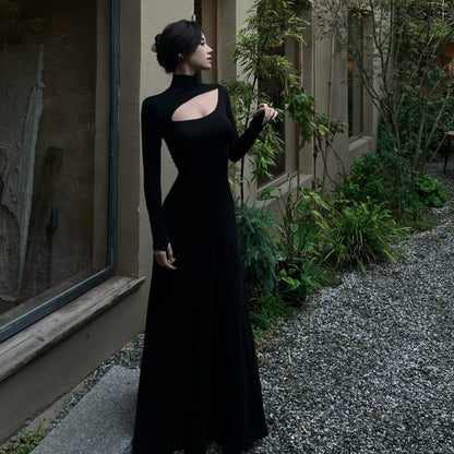 Hollow-out Maxi Dress - Fashionnsio