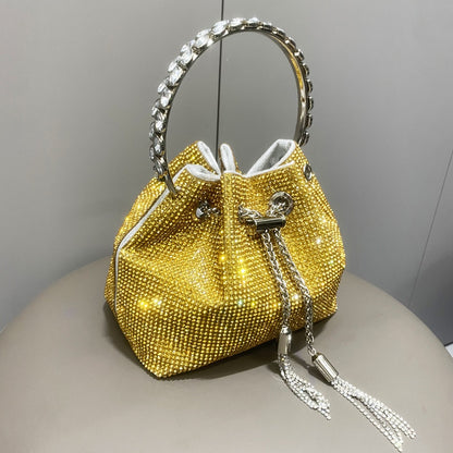 Sparkling Diamond Rhinestone Potli Bucket Bags