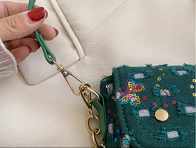 Embroidered Saddle Shoulder Bags