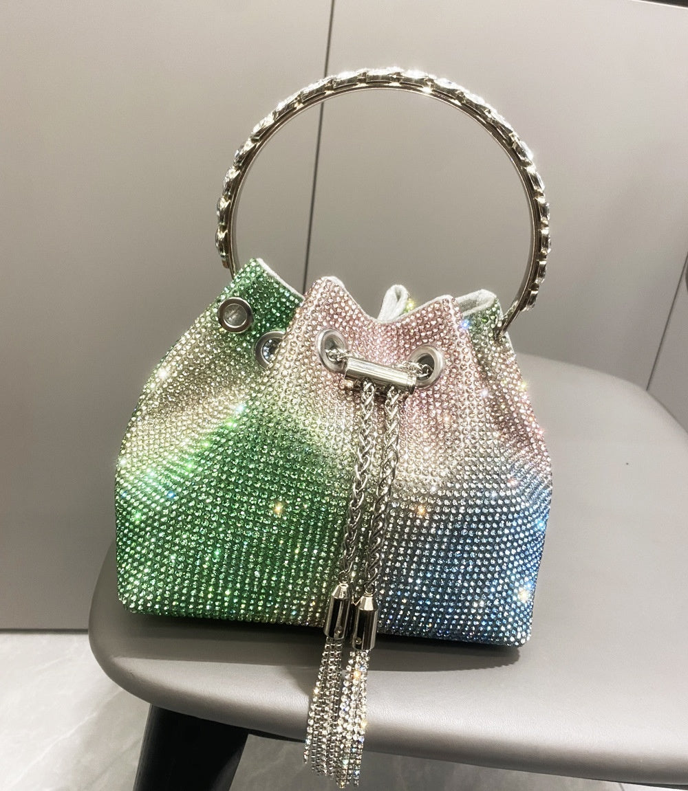 Sparkling Diamond Rhinestone Potli Bucket Bags