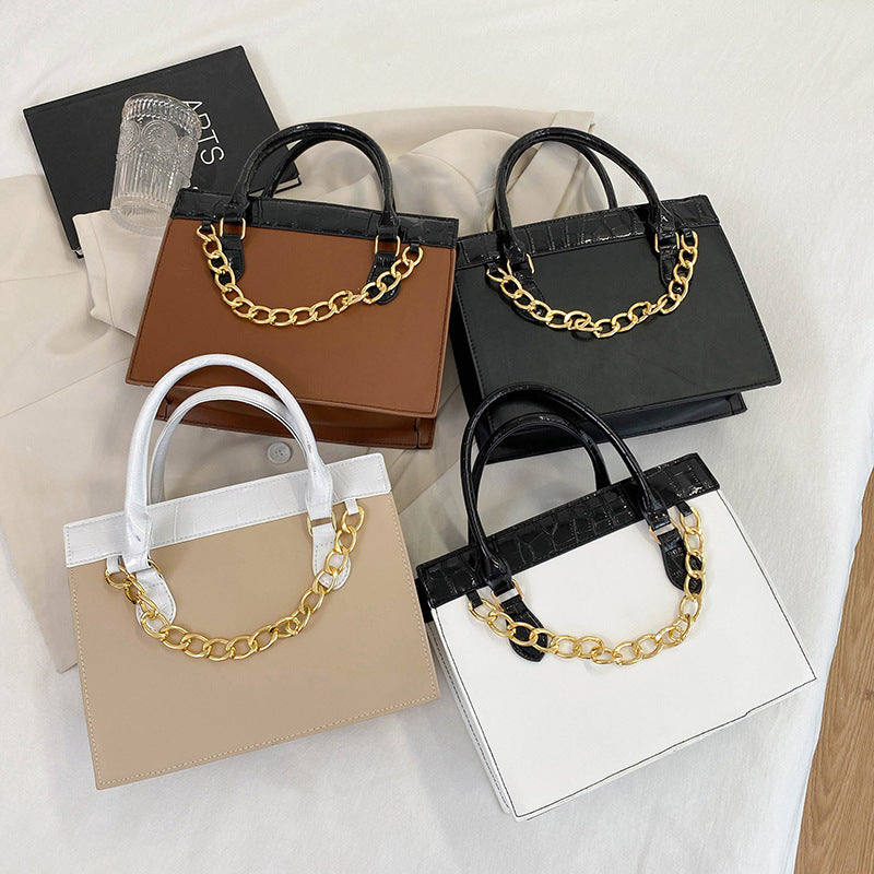 Chain Decor Tote Handbags