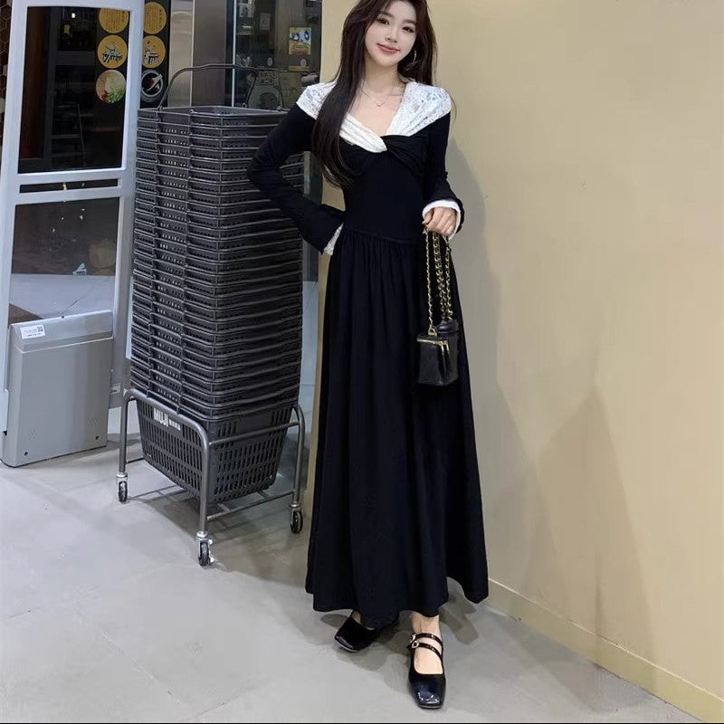 Lace Knot Maxi Dress - Fashionnsio