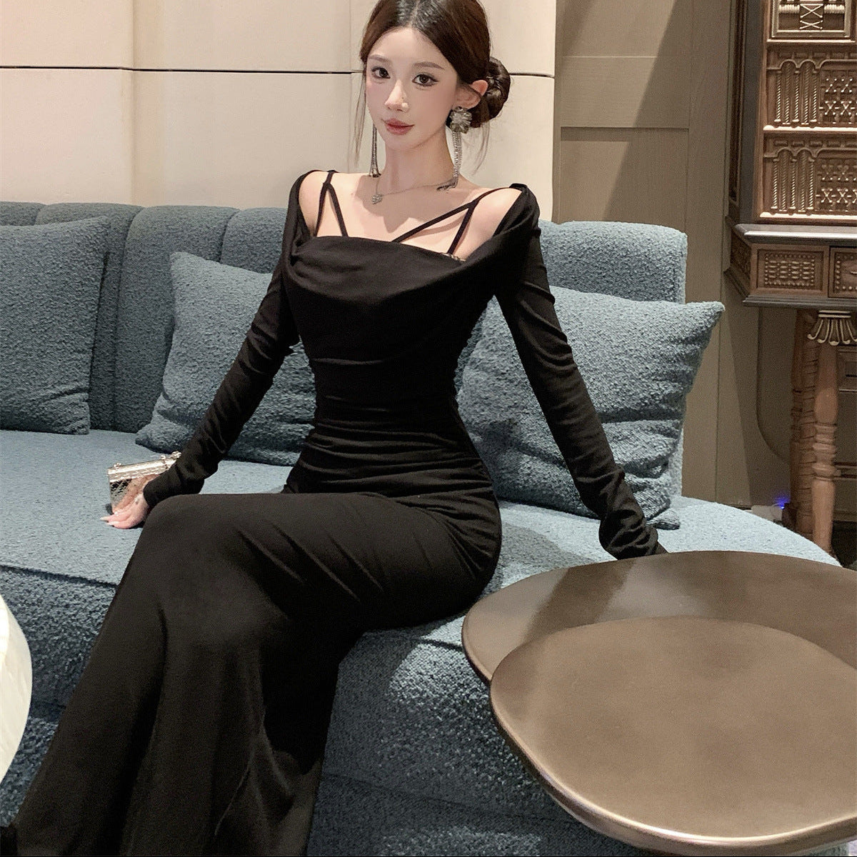 Lace Bodycon Long Dress - Fashionnsio