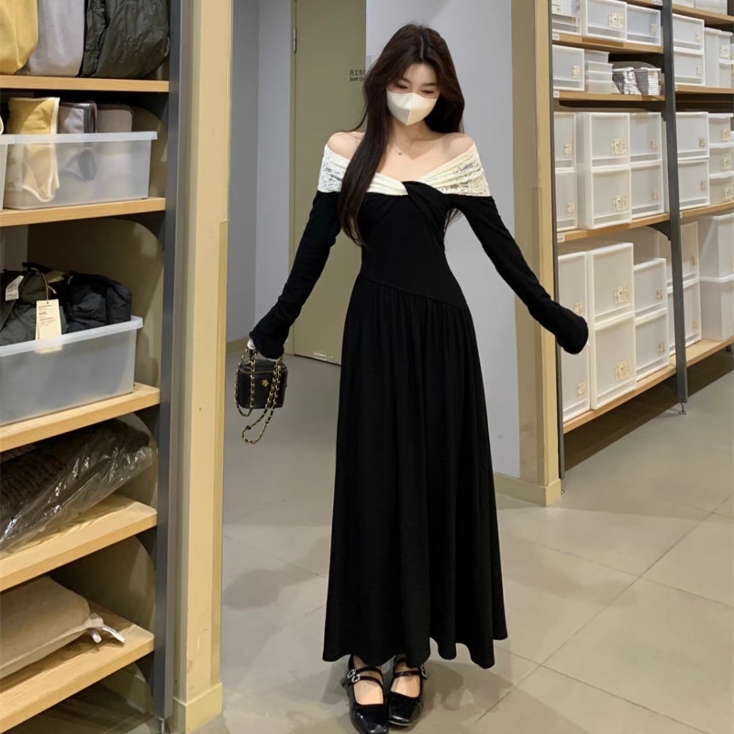 Lace Knot Maxi Dress - Fashionnsio