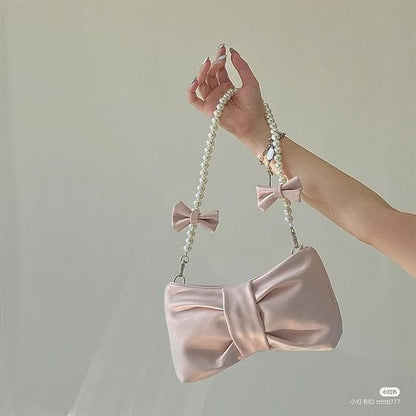 Pearl Bow Shoulder Bags