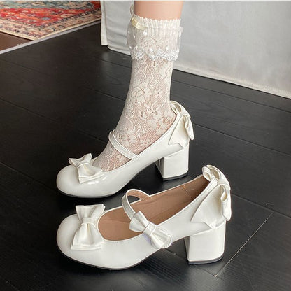 Mary Jane Ballet Heels - Fashionnsio