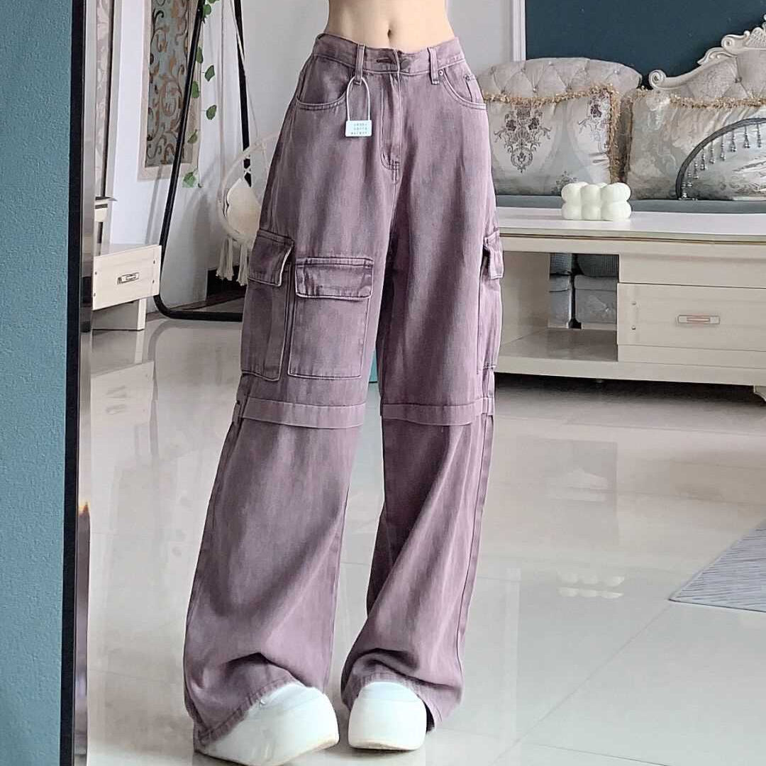 Wide Leg Cargo Pants - Fashionnsio