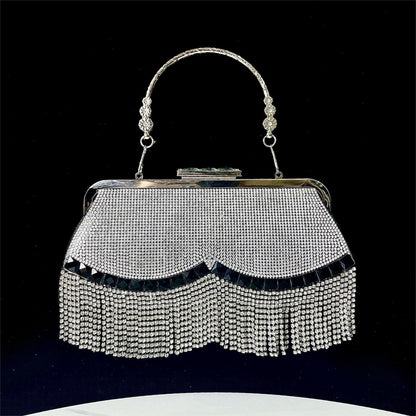 Diamond Tassel Clutch Festival/Wedding Bag