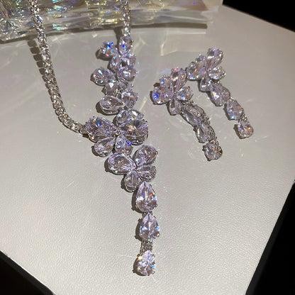 K-Drama Flutter Diamond Jewelry Set - Fashionnsio