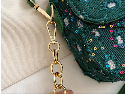 Embroidered Saddle Shoulder Bags