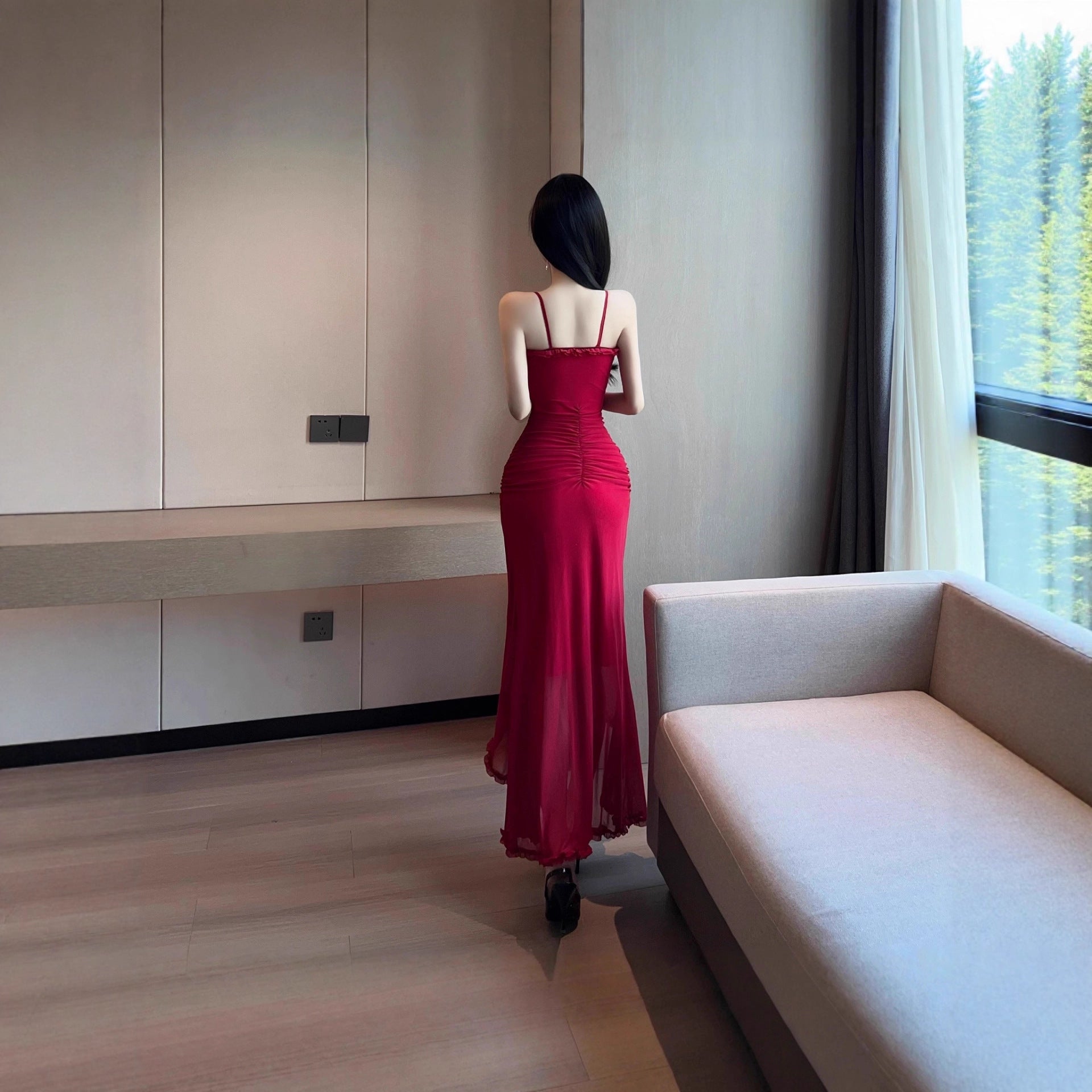 Floral Layered Ruffle Dress - Fashionnsio