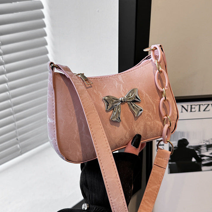 Bowknot Chain Shoulder Bags fashionnsio