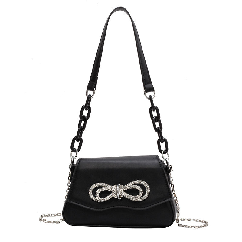 Diamond Bow Shoulder Bags