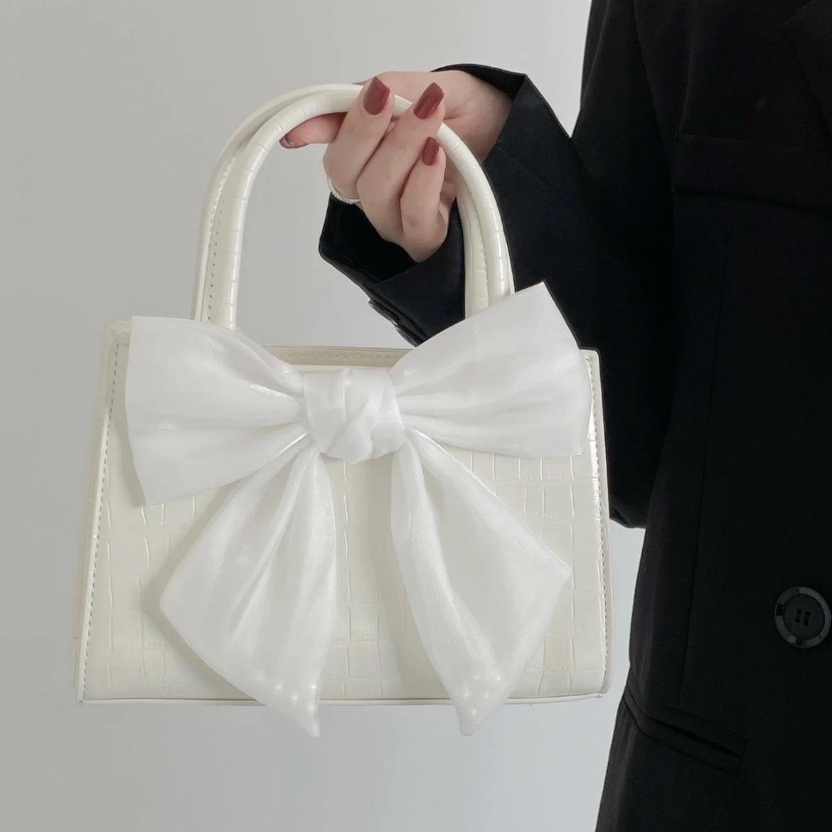 Mesh Bowknot Handbags