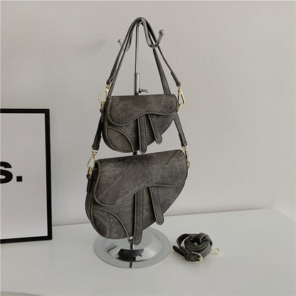 Saddle Double Strap Shoulder Bags fashionnsio