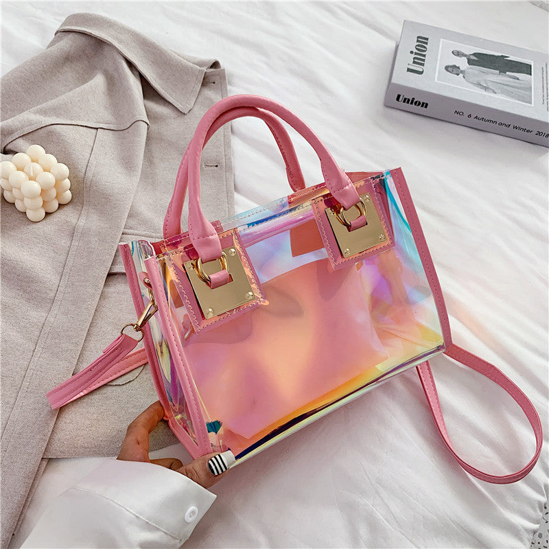 Holographic Transparent Tote Bags