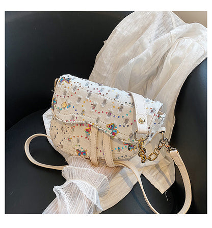 Embroidered Saddle Shoulder Bags