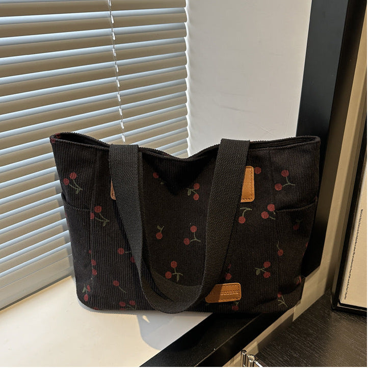 Cherry Pattern Tote Bags - Fashionnsio