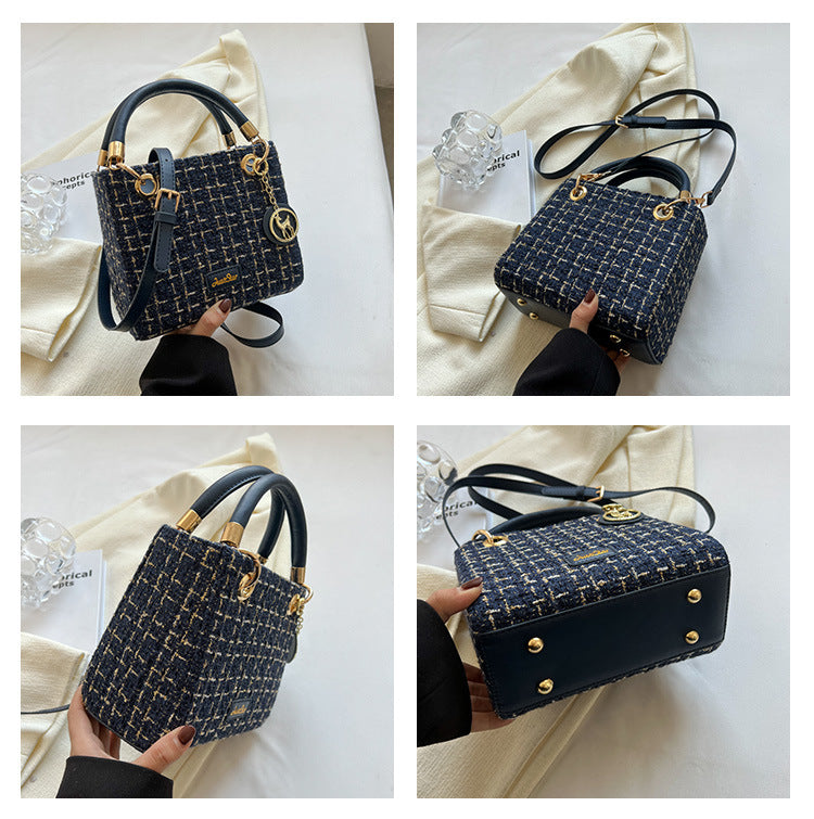 Chic Tweed Handbags - Fashionnsio