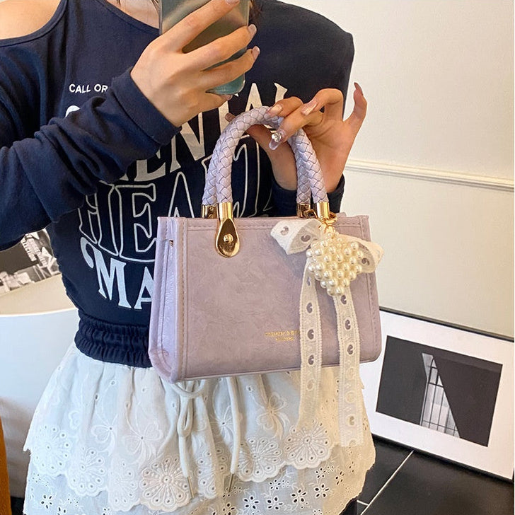 Fashionable Ribbon Tote Handbags - Fashionnsio