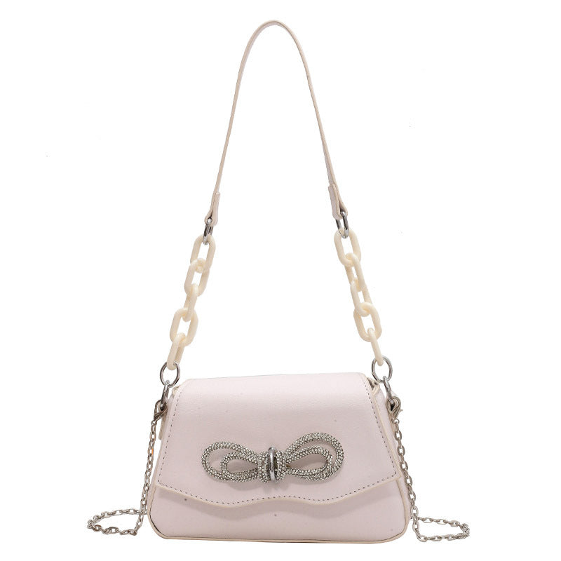 Diamond Bow Shoulder Bags