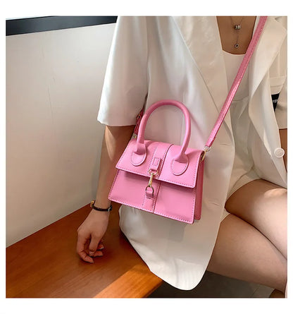 Fashion Lock Flap Handbags