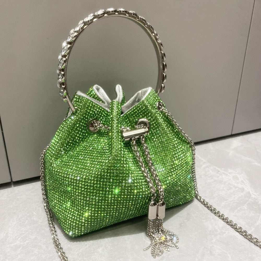 Sparkling Diamond Rhinestone Potli Bucket Bags