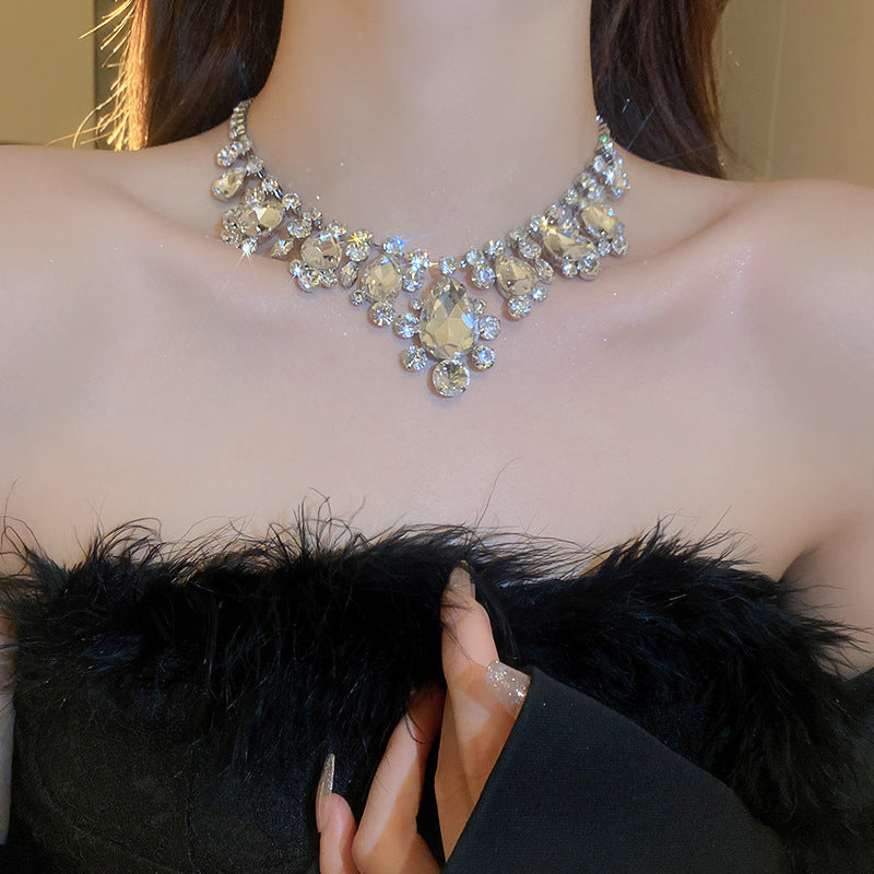 Aurora Statement Rhinestone Necklace
