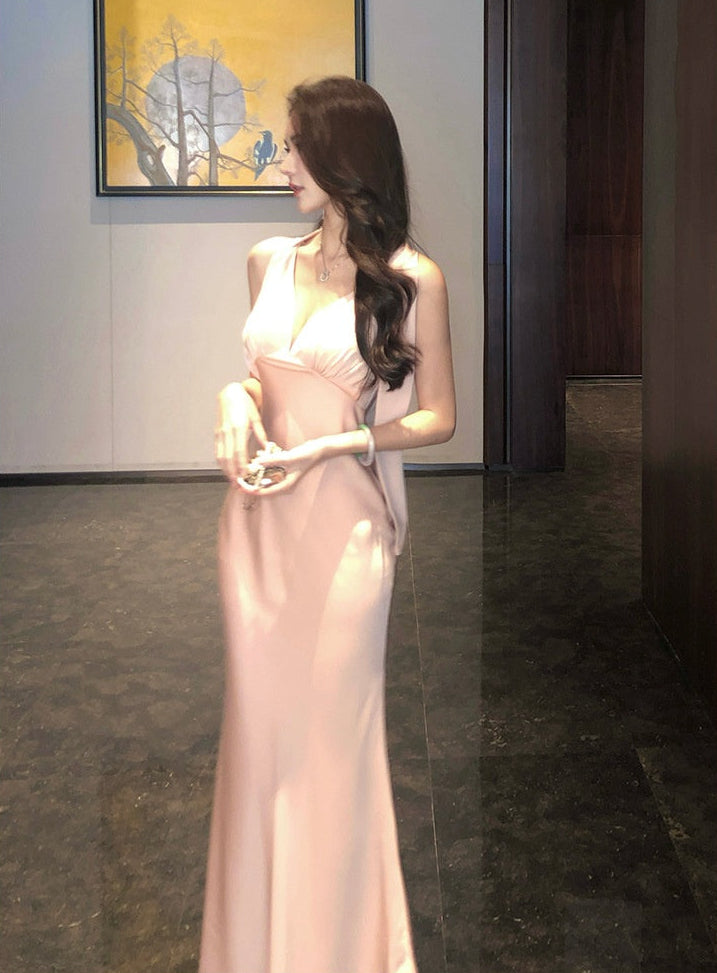 Blush Mermaid Evening Gown - Fashionnsio
