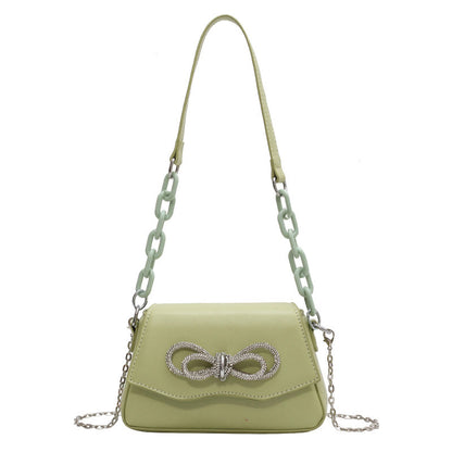 Diamond Bow Shoulder Bags