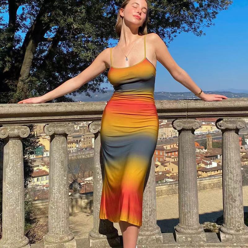 Sunset Gradient Maxi Dress