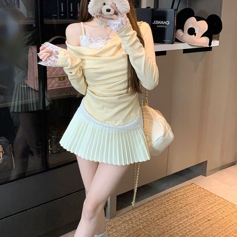 Aura Lace Off Shoulder Top - Fashionnsio