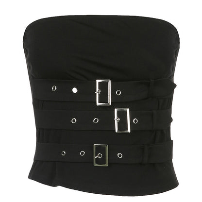 Strapless Belt Buckle Adjustable Top